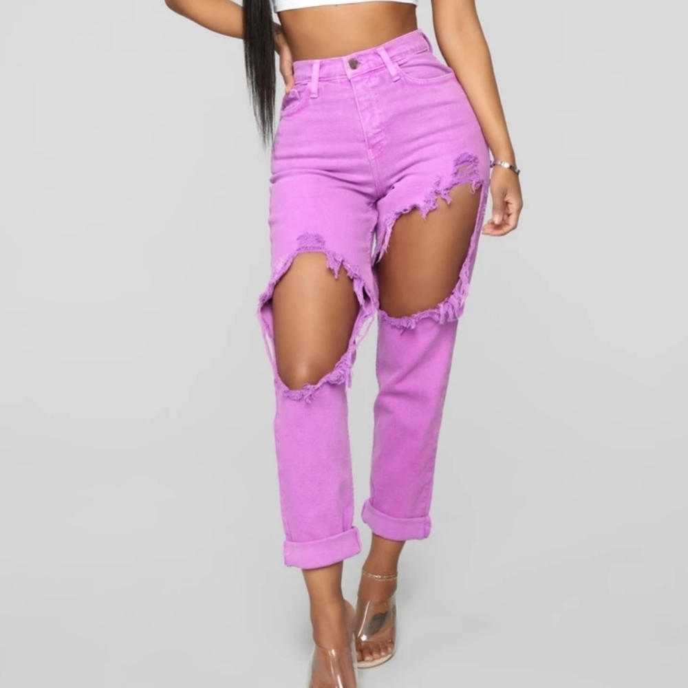 Time to Burn Distressed Boyfriend Jeans